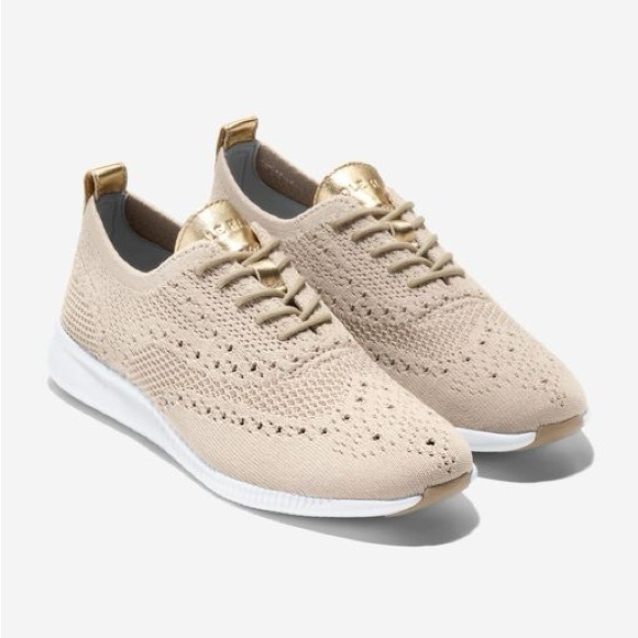 COLE HAAN Women's 2.ZERØGRAND Stitchlite Wingtip Oxfords Sneakers Tennis Shoes - Picture 1 of 15